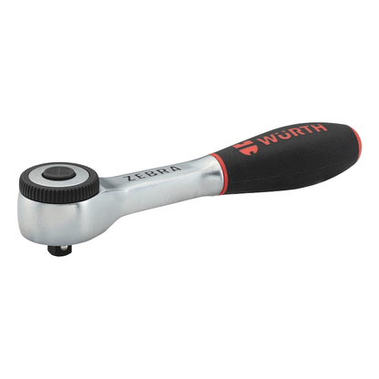Wurth 1/4" Reversible Ratchet Wrench 360 Degree Twist Handle Chrome Vanadium 135mm - Image 2