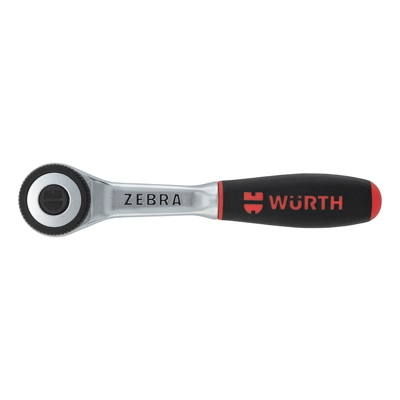 Wurth 1/4" Reversible Ratchet Wrench 360 Degree Twist Handle Chrome Vanadium 135mm - Image 3