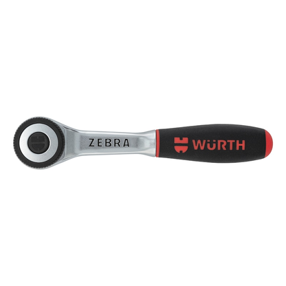 Wurth 1/4" Reversible Ratchet Wrench 360 Degree Twist Handle Chrome Vanadium 135mm - Image 3