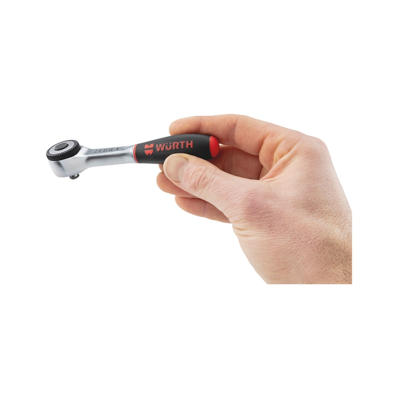 Wurth 1/4" Reversible Ratchet Wrench 360 Degree Twist Handle Chrome Vanadium 135mm - Image 7