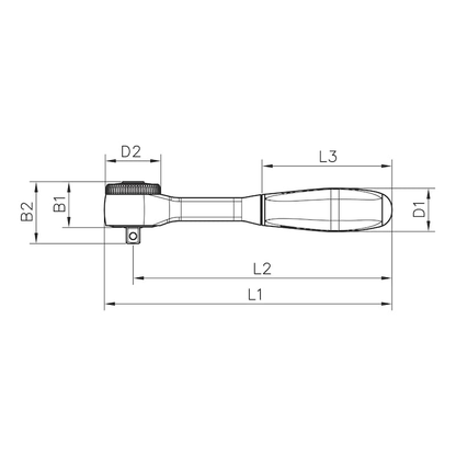 Wurth 1/4" Reversible Ratchet Wrench 360 Degree Twist Handle Chrome Vanadium 135mm - Image 9