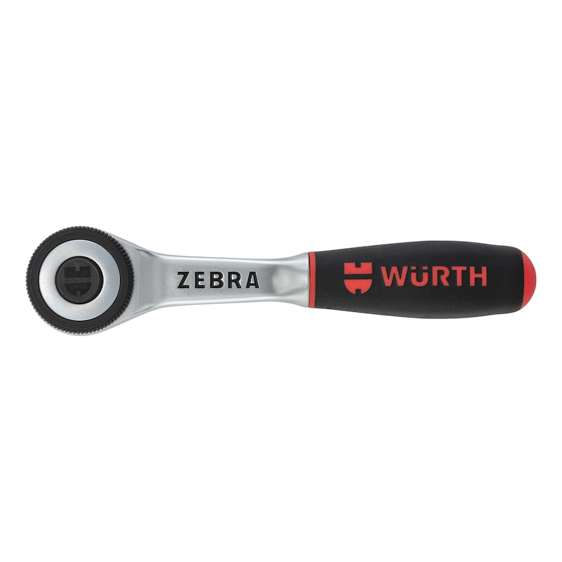 Wurth 3/8" Reversible Ratchet Wrench 360° Twist Handle Chrome Vanadium 175mm DIN 3122 - Image 3