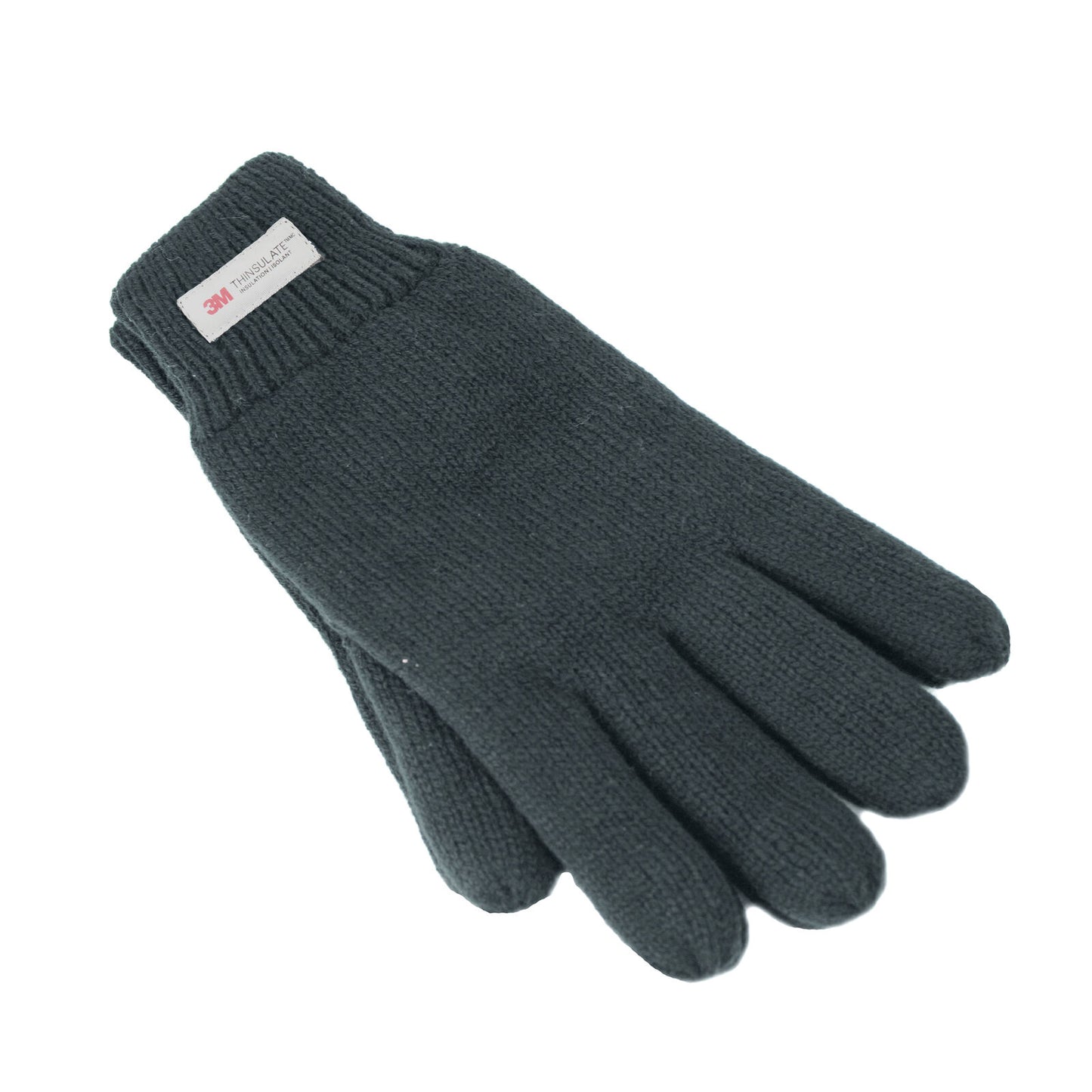 Dents 3M THINSULATE Gloves Snow Ski Knitted Polar Fleece Thermal Plain Winter - Charcoal - Image 2