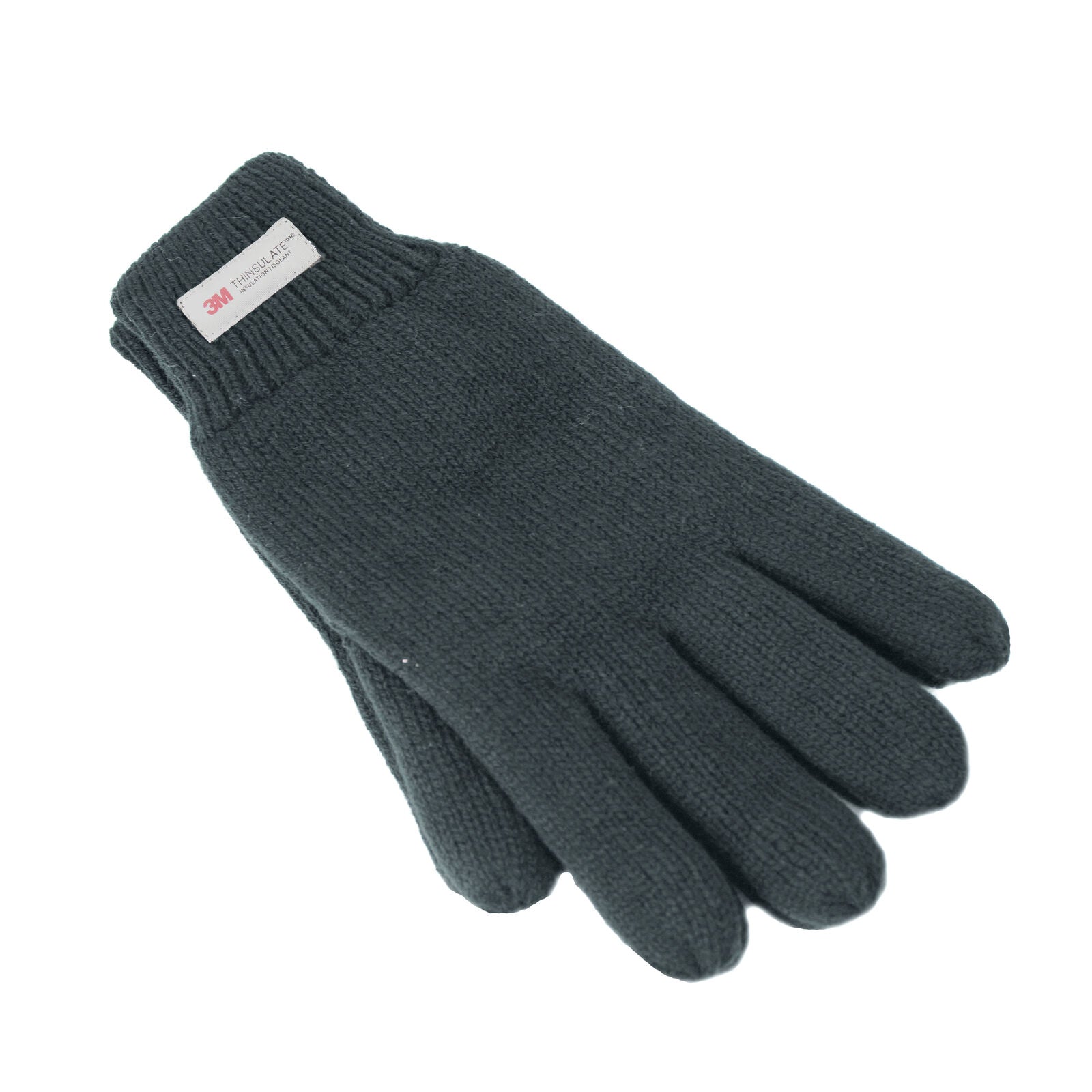 Dents 3M THINSULATE Gloves Snow Ski Knitted Polar Fleece Thermal Plain Winter - Charcoal - Image 2