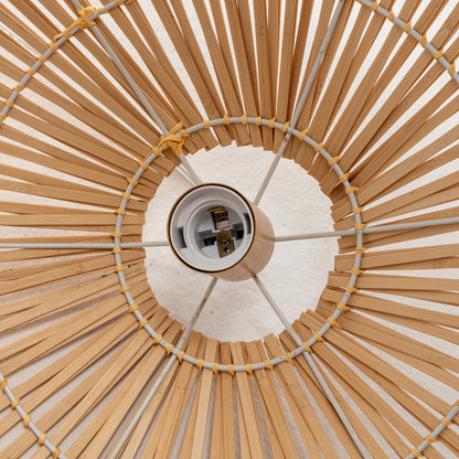 Solara Sphere Natural Hand-Woven Bamboo Cage Pendant Lamp Light - Image 6