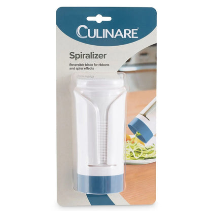 Culinare Ribbons & Spirals Spiraliser Reversible Blade Slicer - White/Blue - Image 3