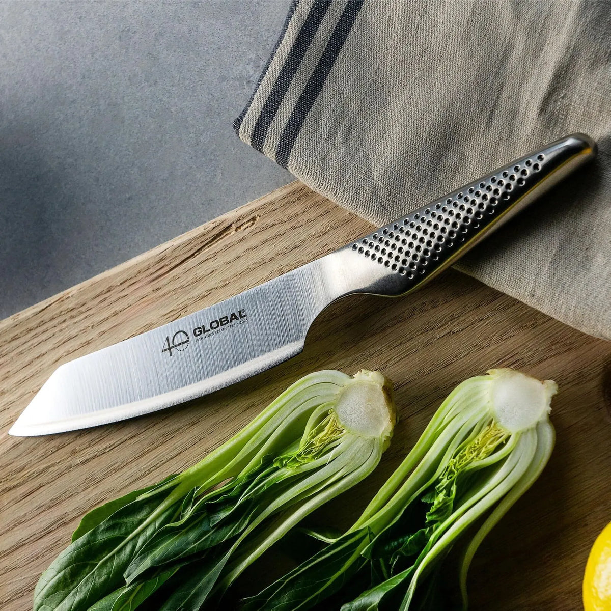Global 40th Anniversary Kiritsuke Knife 15cm in Stainless Steel - Image 4