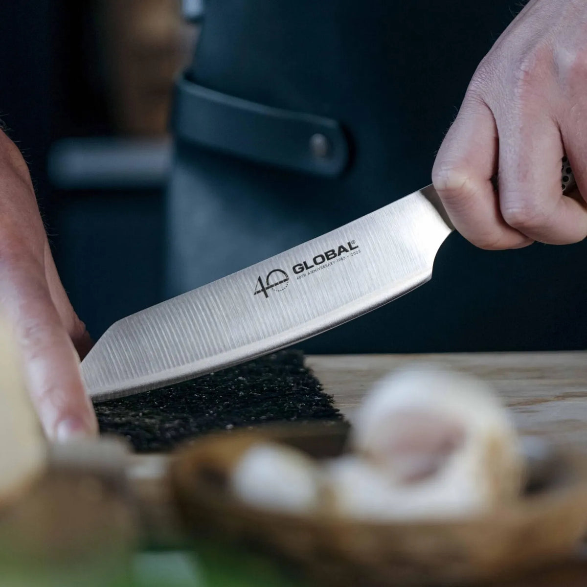 Global 40th Anniversary Kiritsuke Knife 15cm in Stainless Steel - Image 5