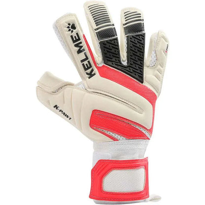 KELME K-Paw1 Pro Goalkeeper Gloves Soccer Football in White/Red - Image 4