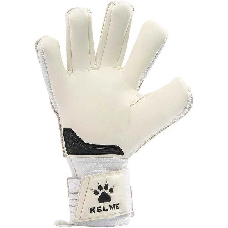 KELME K-Paw1 Pro Goalkeeper Gloves Soccer Football in White/Red - Image 6