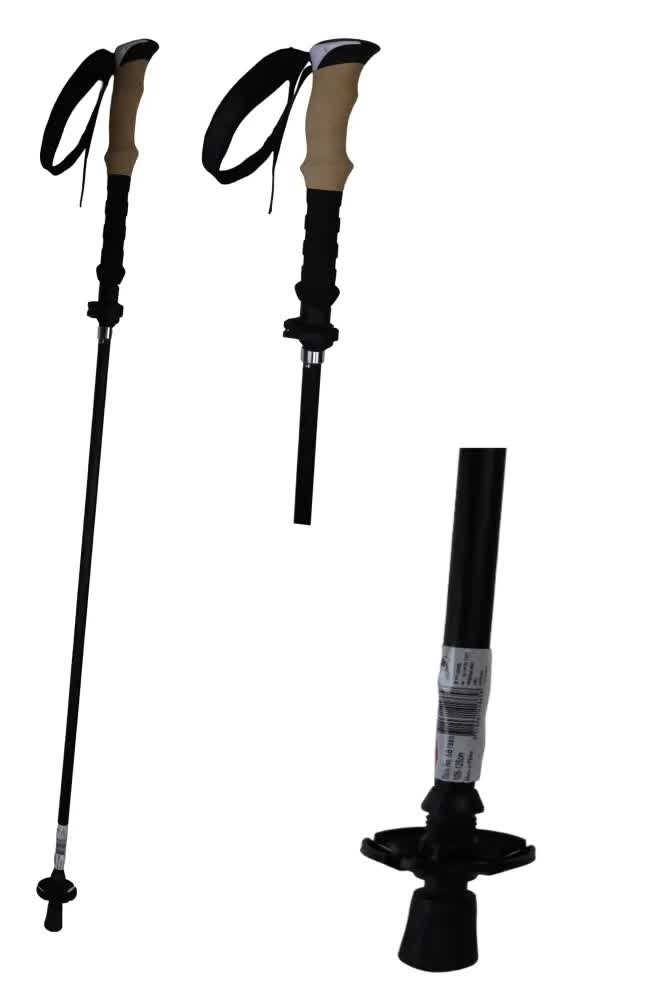Telescopic Adjustable Hiking Pole Folding Walking Stick Adjustable Trekking 105cm - 125cm - Image 2