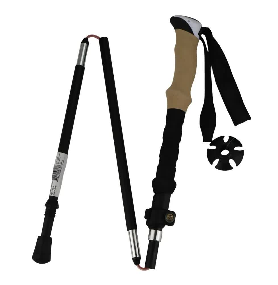 Telescopic Adjustable Hiking Pole Folding Walking Stick Adjustable Trekking 105cm - 125cm - Image 3