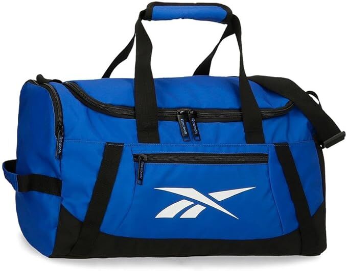 Reebok Malden Duffle Gym Bag in Blue/Black/White - Image 2