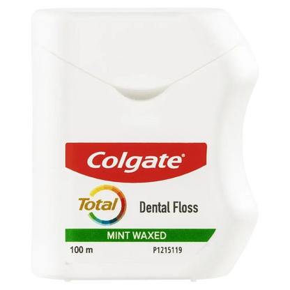 Colgate Total Dental Floss Mint Waxed Plaque Removal - 100m - Image 4