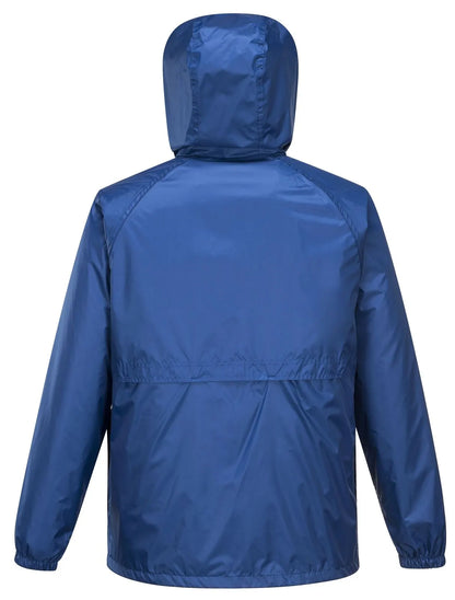 HUSKI STRATUS RAIN JACKET Waterproof Workwear Concealed Hood Windproof Packable - Cobalt - Image 6