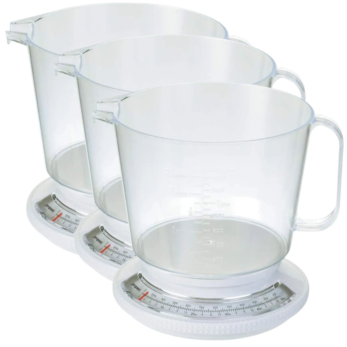 3x Propert 2.2kg Kitchen Scale with Jug Dishwasher Safe Scales - Image 2
