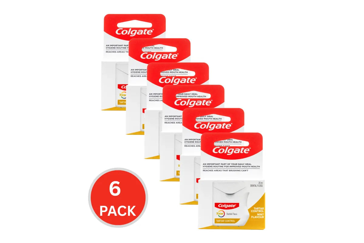 6x Colgate Dental Floss Tartar Control 25m - Image 2