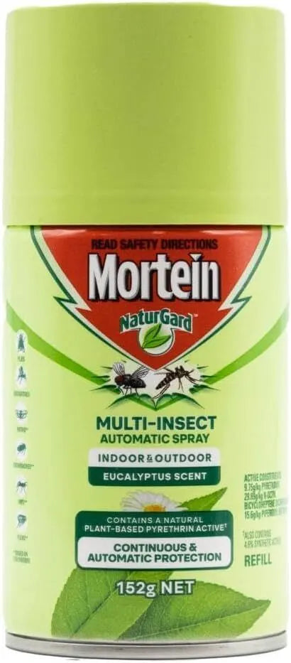 Mortein NaturGard Multi-Insect Automatic Spray Refill Eucalyptus 152g - Image 2