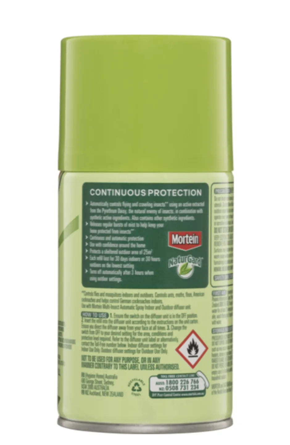 Mortein NaturGard Multi-Insect Automatic Spray Refill Eucalyptus 152g - Image 3