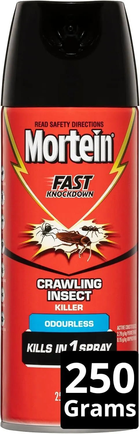 Mortein Fast Knockdown Odourless Surface Spray Crawling Insect Killer 250g - Image 3