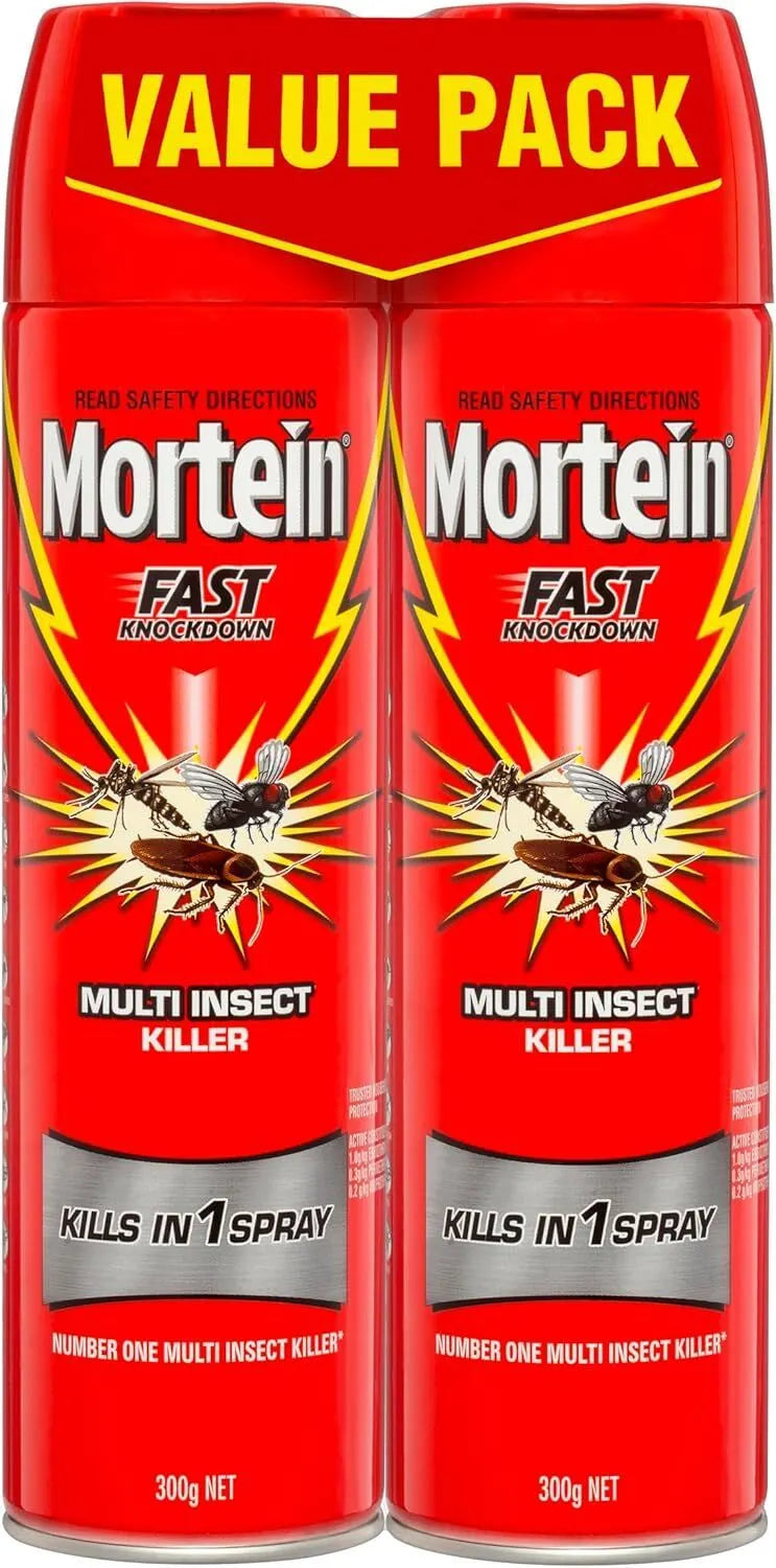 1 Pack of 2 300g Mortein Fast Knockdown Multi Insect Killer Surface Spray - Image 2