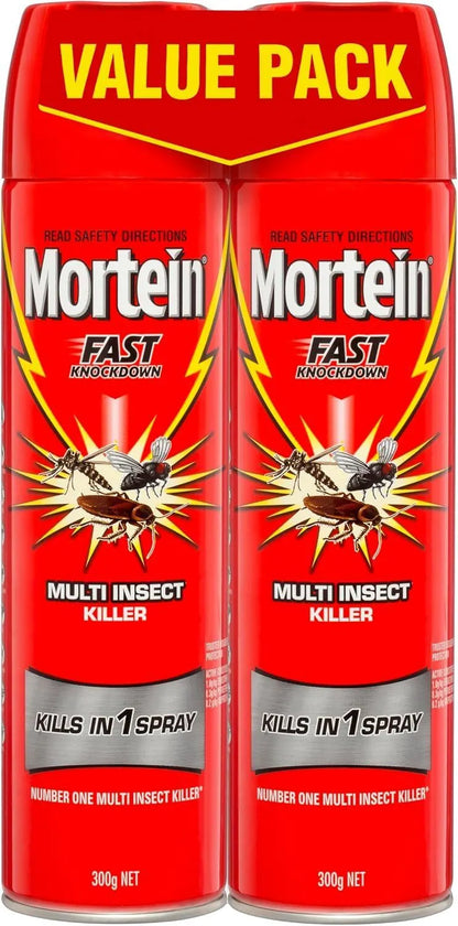 1 Pack of 2 300g Mortein Fast Knockdown Multi Insect Killer Surface Spray - Image 2