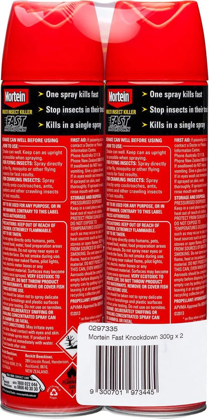 1 Pack of 2 300g Mortein Fast Knockdown Multi Insect Killer Surface Spray - Image 9