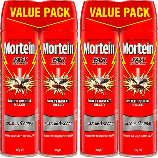 2 Packs of 2 300g Mortein Fast Knockdown Multi Insect Killer Surface Spray (4 Total)
