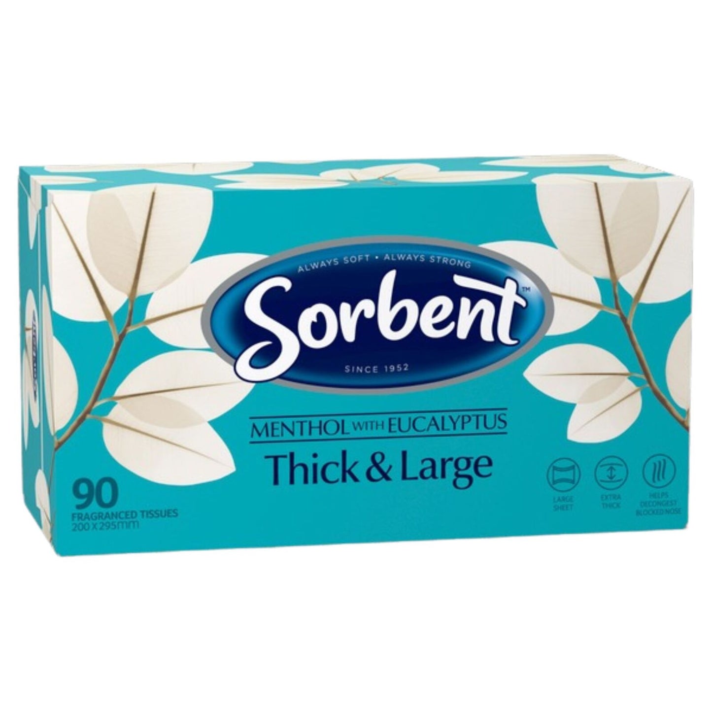 Sorbent Facial Tissues Thick & Large Menthol Fragranced - 90-Pack - Image 2