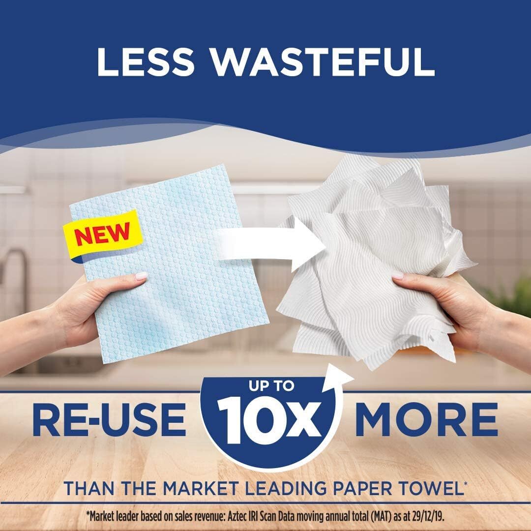 Viva Paper Towel Rinse & Re-Use Towel Reusable 20 Sheets - Image 5