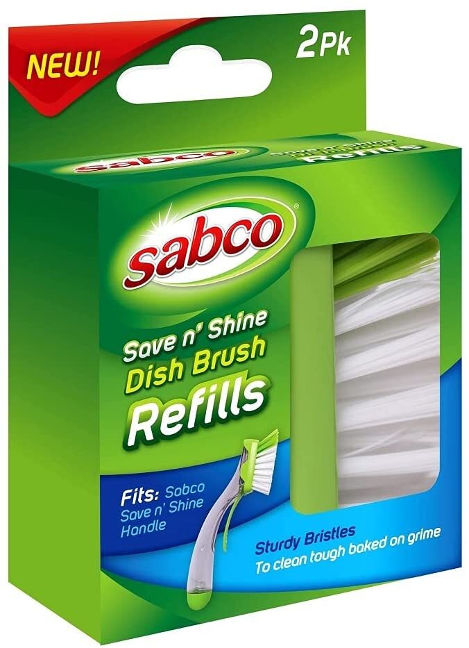 Sabco Pk2 Save N Shine Dish Brush Refill fits Save and Shine Handle - Image 2
