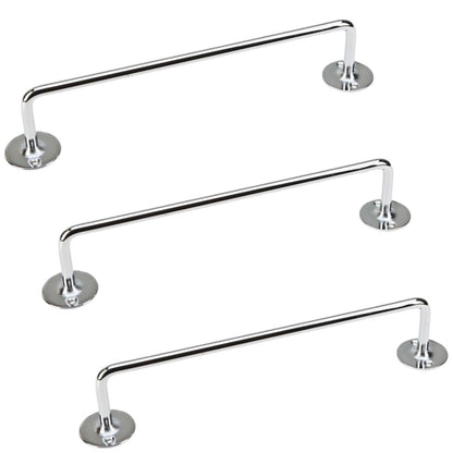 3x 460mm Chrome Tea Towel Rail Stainless Steel Holder Rack - Image 2