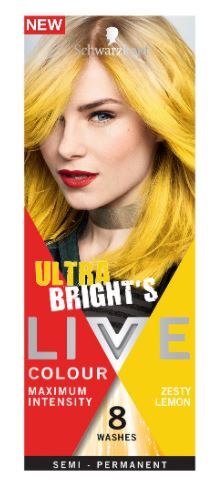 Schwarzkopf Live Ultra Bright'S Colour Maximum Intensity Semi Permanent - Zesty Lemon 8 Washes - Image 2
