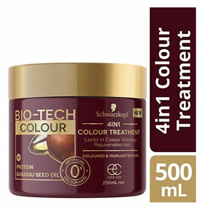 Schwarzkopf Bio-Tech 4-in-1 Colour Treatment Protein Babassu Seed Oil 250ml - Image 3