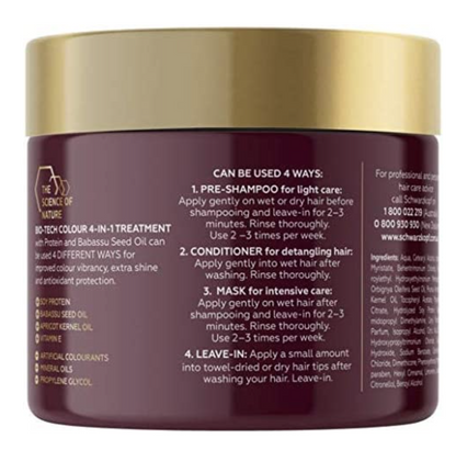 Schwarzkopf Bio-Tech 4-in-1 Colour Treatment Protein Babassu Seed Oil 250ml - Image 5