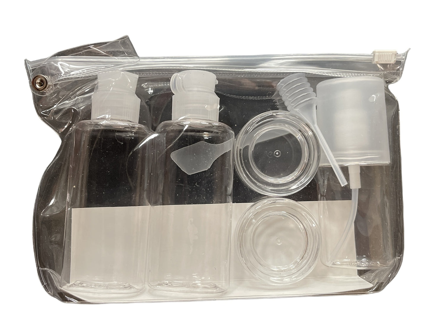 7 Piece The Beauty Case Travel Bottles & Jars Set for Hand Luggage Liquid Containers - Image 3