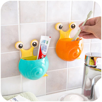 Happy Holders Toothbrush Holder Snail Bathroom Tooth Brush - Assorted Colours - Image 4