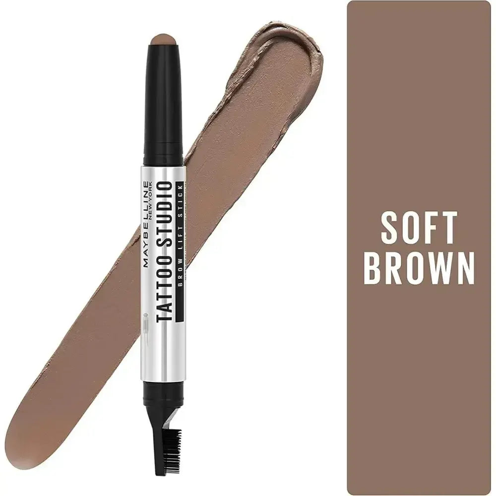 Maybelline Tattoo Studio 1.1g Brow Lift Stick Eyebrow Liner - 255 Soft Brown - Image 4