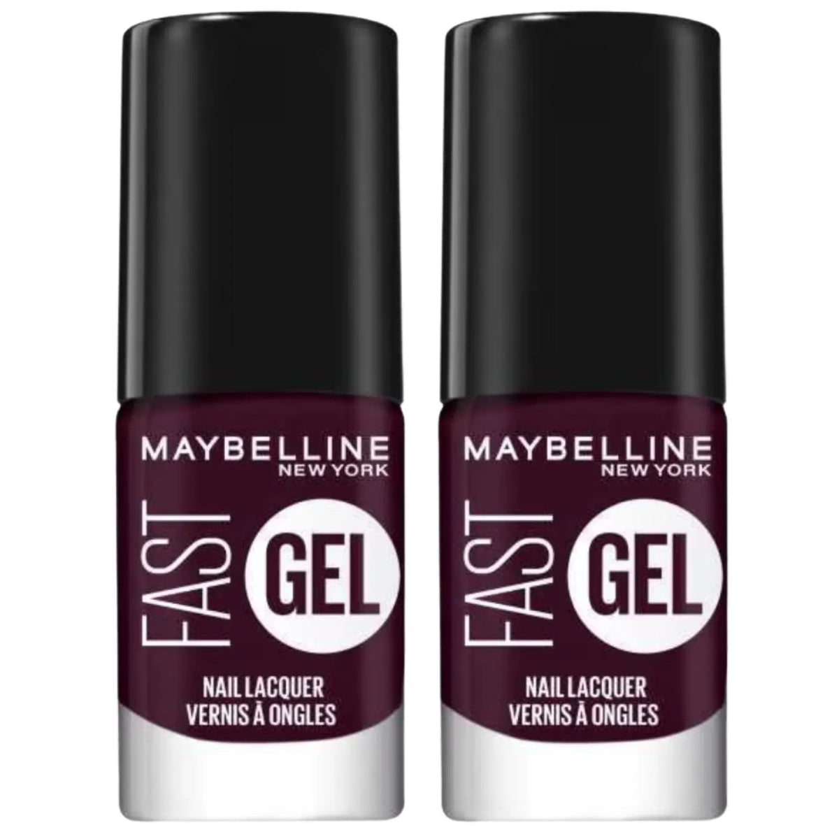 2x Maybelline Fast Gel Quick Drying Longwear Nail Lacquer 6.7ml  - 13 Possessed Plum - Image 2