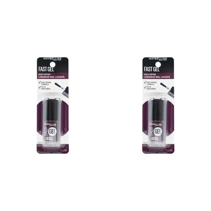 2x Maybelline Fast Gel Quick Drying Longwear Nail Lacquer 6.7ml  - 13 Possessed Plum - Image 5