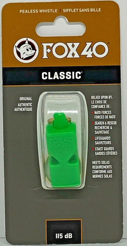 Fox 40 Classic 3 Chamber Whistle Soccer Football Netball Sports Basketball - Green - Image 3