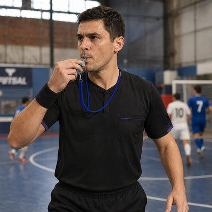 Metal Whistle w/ Neck Cord Sports Referee Indoor Outdoor Match Umpire Emergency - Image 4