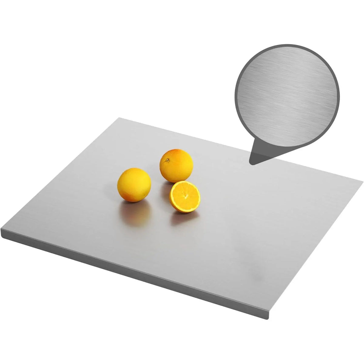Stainless Titanium Steel Anti-Bacterial Cutting Chopping Board w/ Raised Edge - Extra Large (40x30cm) - Image 5