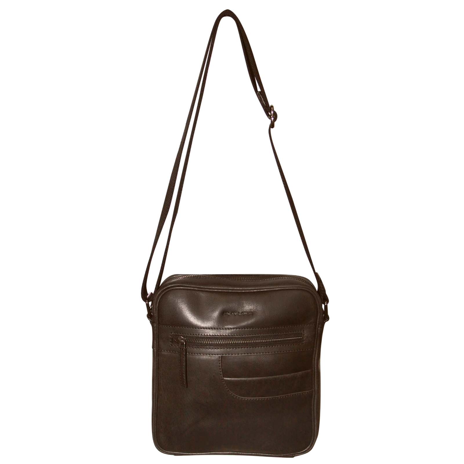 Futura Means Crossbody Bag Adjustable Shoulder Strap Travel Wallet - Brown - Image 2
