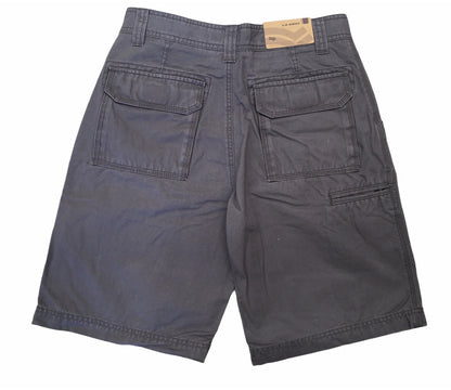 Mens 100% Cotton Drill Shorts Summer Casual Quality - Grey - M/32 - Image 4