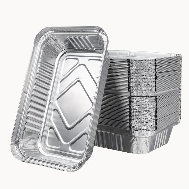 240x Aluminium Disposable Foil Food Container Trays Pans Baking Roast Bulk 32.5x26x5.5cm - Image 4