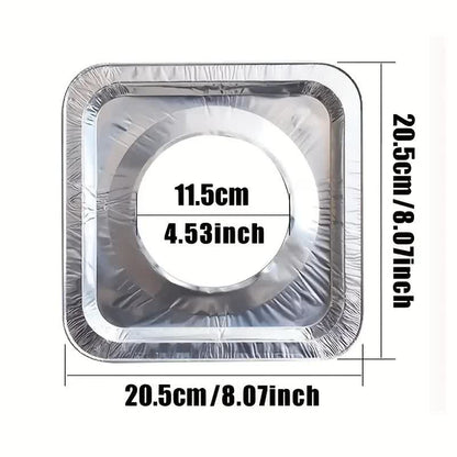 480x Aluminium Disposable Foil Stove Burner Covers Bulk - Square - Image 3