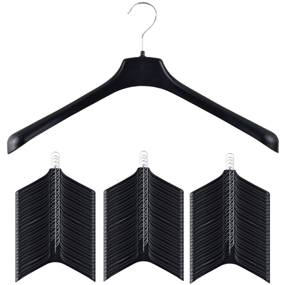60x JACKET HANGER Heavy Duty 460mm Commercial Pants Clothing Coat BULK R51L - Image 2