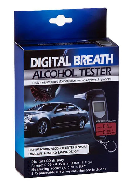 Digital Breath Alcohol Tester Breathalyzer Analyzer Handheld Portable Detector - Image 3