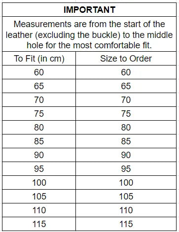 Mens Genuine Full Top Grain Leather Belt w/ Buckle - Black - Image 3